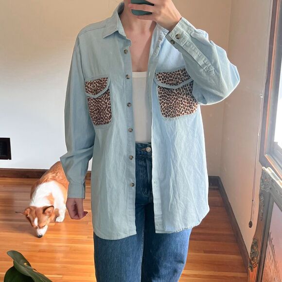 Vintage Princeton Club Chambray Button Down - Picture 3 of 8